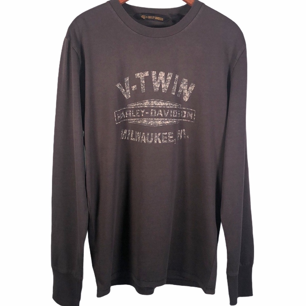 Harley Davidson Men's V-Twin Long Sleeve T Shirt